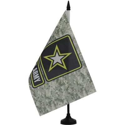 AZ FLAG Tischflagge Heer der Streitkräfte der Vereinigten Staaten 21x14 cm Für innen United States Army Tischflagge American Army Star Camo genähte Ausführung mit verstärkten Kanten 100D Polyester AZ FLAG Tischflagge Heer der Streitkräfte der Vereinigten Staaten 21x14 cm Für innen United States Army Tischflagge American Army Star Camo genähte Ausführung mit verstärkten Kanten 100D Polyester