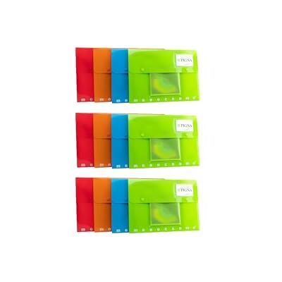 Pigna , MONOCROME PPL multifunktionaler Dokumentenhalter, 33,3x24,3x3 cm, mit CD-Tasche, farblich sortiert, 12 Pigna , MONOCROME PPL multifunktionaler Dokumentenhalter, 33,3x24,3x3 cm, mit CD-Tasche, farblich sortiert, 12