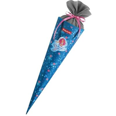 Step by Step Schultüte „Mermaid Lola“, passend zum Schulranzen, aus recycelten PET-Flaschen, Verschluss aus Stoff, 5L Füllvolumen, 70 cm Höhe, für die 1. Klasse, blau Step by Step Schultüte „Mermaid Lola“, passend zum Schulranzen, aus recycelten PET-Flaschen, Verschluss aus Stoff, 5L Füllvolumen, 70 cm Höhe, für die 1. Klasse, blau