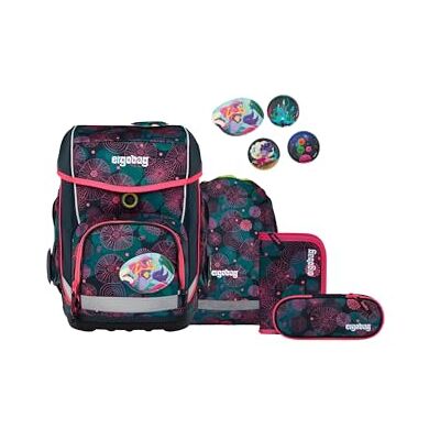 ergobag Schulranzen-Set cubo Set KorallBär Lila Ergonomischer Schulranzen klassisch 5-teilig für die 1. Klasse der Grundschule ergobag Schulranzen-Set cubo Set KorallBär Lila Ergonomischer Schulranzen klassisch 5-teilig für die 1. Klasse der Grundschule