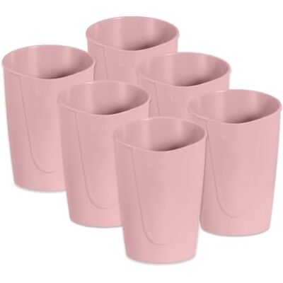 Leitz VON Stifteköcher, 6er Pack, mit 2 Fächern, Pastell Pink Zur Aufbewahrung von Stiften, Markern, kleinen Linealen und Scheren im Büro, Home-Office oder für Schule und Studium Leitz VON Stifteköcher, 6er Pack, mit 2 Fächern, Pastell Pink Zur Aufbewahrung von Stiften, Markern, kleinen Linealen und Scheren im Büro, Home-Office oder für Schule und Studium