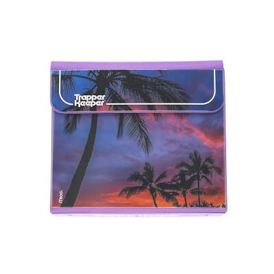 Mead Trapper Keeper Binder, Retro Design, 1 Zoll Binder Enthält 2 Ordner und Extra Tasche, Metallringe und Federclip, Sichere Aufbewahrung, Palmen, Schulbedarf (260038FDE1-ECM) Mead Trapper Keeper Binder, Retro Design, 1 Zoll Binder Enthält 2 Ordner und Extra Tasche, Metallringe und Federclip, Sichere Aufbewahrung, Palmen, Schulbedarf (260038FDE1-ECM)