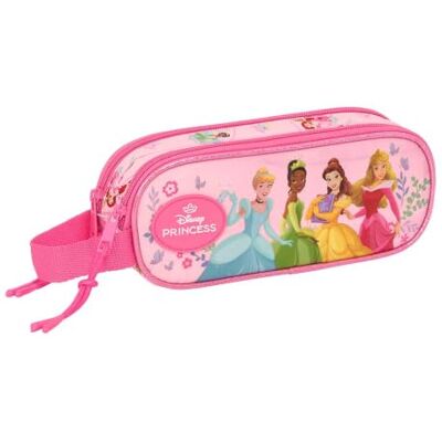 safta Federtasche Disney Prinzessinnen, 2 Fächer, Handschlaufe Maße 21 x 6 x 8 cm, 110 g, Rosatöne mit Blumenmotiven, Kordelanhänger, für Grundschule und Schulstart, offizielle Lizenz safta Federtasche Disney Prinzessinnen, 2 Fächer, Handschlaufe Maße 21 x 6 x 8 cm, 110 g, Rosatöne mit Blumenmotiven, Kordelanhänger, für Grundschule und Schulstart, offizielle Lizenz