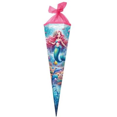 goldbuch 98162 Schultüte Prinzessin Aquarina, 85 cm, Zuckertüte, Blau, Pink 6-eckige Geschenktüte mit Netzverschluss (ohne Verschlussband), Einschulungstüte Meerjungfrauen-Motiv, ca. 85 x 24 x 20 cm goldbuch 98162 Schultüte Prinzessin Aquarina, 85 cm, Zuckertüte, Blau, Pink 6-eckige Geschenktüte mit Netzverschluss (ohne Verschlussband), Einschulungstüte Meerjungfrauen-Motiv, ca. 85 x 24 x 20 cm