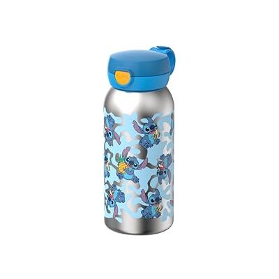 Mepal Edelstahl Trinkflasche mit Klappdeckel Campus Deckel springt per Knopfdruck auf Trinkflasche Kinder Kohlensäure Geeignet Auslaufsicher Hygienedeckel 600 ml Stitch Mepal Edelstahl Trinkflasche mit Klappdeckel Campus Deckel springt per Knopfdruck auf Trinkflasche Kinder Kohlensäure Geeignet Auslaufsicher Hygienedeckel 600 ml Stitch