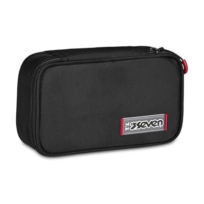 Seven Quick Case, Federmäppchen, Mäppchen, Mehrfarbig, Federtasche für Schreibwaren, Etui mit Stiften, Kugelschreiber, & mehr, Mädchen, Jungen, Schule, schwarz Seven Quick Case, Federmäppchen, Mäppchen, Mehrfarbig, Federtasche für Schreibwaren, Etui mit Stiften, Kugelschreiber, & mehr, Mädchen, Jungen, Schule, schwarz