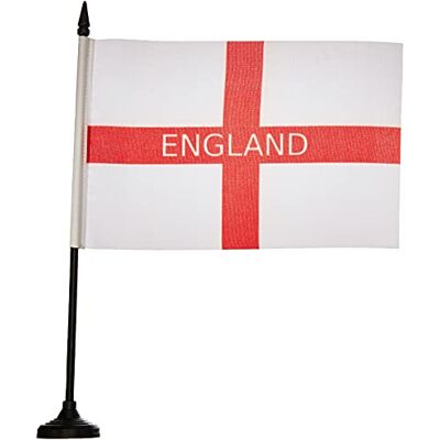 AZ FLAG Tischflagge England mit Anmeldungen 21x14 cm Kunststoffsockel Für innen Englische Tischflagge genähte Ausführung mit verstärkten Kanten mit Kunststoffstab 100D Polyester AZ FLAG Tischflagge England mit Anmeldungen 21x14 cm Kunststoffsockel Für innen Englische Tischflagge genähte Ausführung mit verstärkten Kanten mit Kunststoffstab 100D Polyester