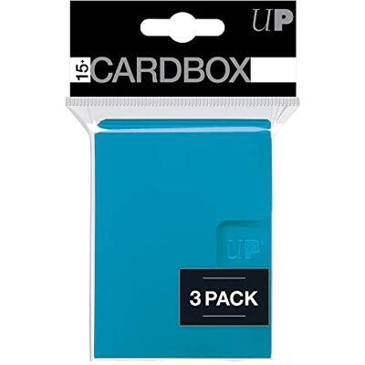 Ultra Pro UP PRO 15+ Card Box 3-Pack: Light Blue Ultra Pro UP PRO 15+ Card Box 3-Pack: Light Blue