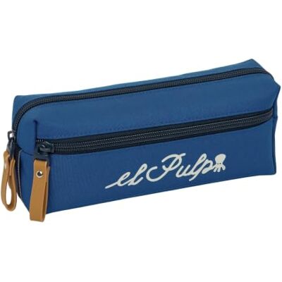 safta Federtasche EL Pulpo Klein, 3 Fächer, mit Gummiband Maße 22 x 6 x 8,5 cm, 85 g, Marineblau mit dunklerer Unterseite, Laschen in Lederoptik, Polyester, offizielle Lizenz safta Federtasche EL Pulpo Klein, 3 Fächer, mit Gummiband Maße 22 x 6 x 8,5 cm, 85 g, Marineblau mit dunklerer Unterseite, Laschen in Lederoptik, Polyester, offizielle Lizenz