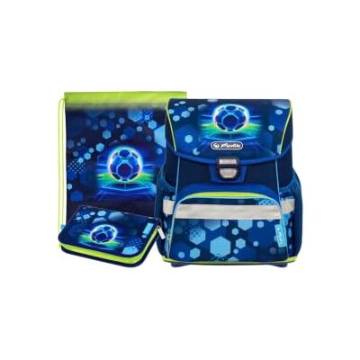 Herlitz Loop Blue Champion Schulranzen 3-teilig 3-teiliges Set mit Schulranzen, Turnbeutel und Federmäppchen Herlitz Loop Blue Champion Schulranzen 3-teilig 3-teiliges Set mit Schulranzen, Turnbeutel und Federmäppchen
