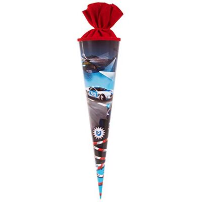 goldbuch 97 061 Schultüte Polizei, Geschenktüte mit Polizei-Motiv, Lackkarton, Geschenkverpackung mit rotem Filzverschluss (ohne Verschlussband), Zuckertüte rund, Länge 70 cm, Ø 19 cm, Mehrfarbig goldbuch 97 061 Schultüte Polizei, Geschenktüte mit Polizei-Motiv, Lackkarton, Geschenkverpackung mit rotem Filzverschluss (ohne Verschlussband), Zuckertüte rund, Länge 70 cm, Ø 19 cm, Mehrfarbig