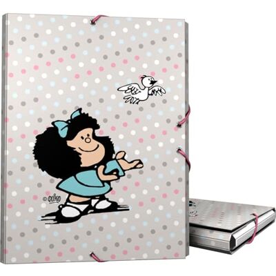 Grafoplás Grafoplas Ordner mit 3 Klappen, gefütterter Karton, Hardcover, Größe Folio, weich, weich, Kollektion Design Mafalda Bird, FSC-zertifiziert, perfektes Schulmaterial Grafoplás Grafoplas Ordner mit 3 Klappen, gefütterter Karton, Hardcover, Größe Folio, weich, weich, Kollektion Design Mafalda Bird, FSC-zertifiziert, perfektes Schulmaterial