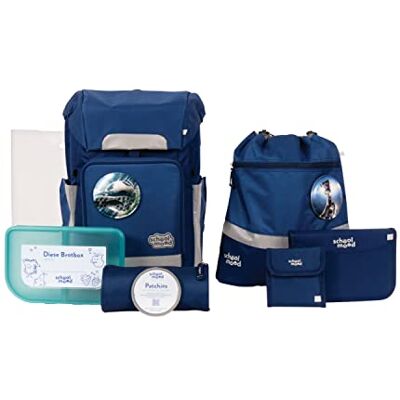 SCHOOL-MOOD Softbag Schulranzen Set Fußball, 8-teilig Rebel Air+ inkl. Zubehör ergonomischer Schultasche Jungen & Mädchen Schulrucksack für Kinder in der 1. bis 4. Klasse Paul (Fußball) SCHOOL-MOOD Softbag Schulranzen Set Fußball, 8-teilig Rebel Air+ inkl. Zubehör ergonomischer Schultasche Jungen & Mädchen Schulrucksack für Kinder in der 1. bis 4. Klasse Paul (Fußball)