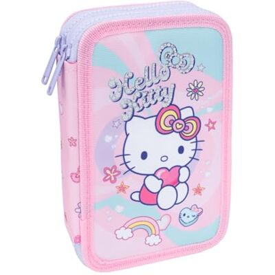 CoolPack Hello Kitty Federmäppchen Jumper 2 – gefülltes Schul-Etui mit 2 Fächern – Pink CoolPack Hello Kitty Federmäppchen Jumper 2 – gefülltes Schul-Etui mit 2 Fächern – Pink