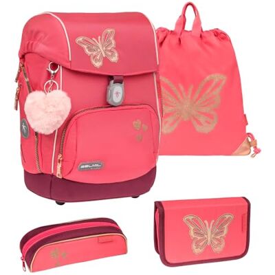 Belmil Comfy Premium Schulranzen Set 5 teilig (Coral) Belmil Comfy Premium Schulranzen Set 5 teilig (Coral)