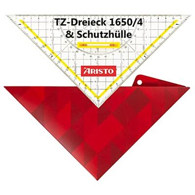 Aristo AR18054B TZ-Dreieck AR1650/4 inkl. Geocover Schutzhülle (Hypotenuse 25cm, lösbarer Griff, Tuschenoppen, Geocover mit Lochung und Magnetverschluss) basic Aristo AR18054B TZ-Dreieck AR1650/4 inkl. Geocover Schutzhülle (Hypotenuse 25cm, lösbarer Griff, Tuschenoppen, Geocover mit Lochung und Magnetverschluss) basic