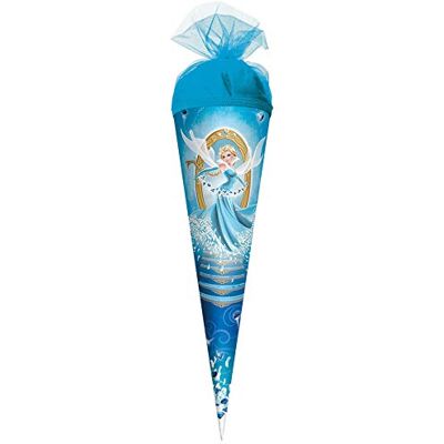 Roth Geschenk-Schultüte klein Kristall-Prinzessin 35 cm rund Tüllverschluss Zuckertüte EIS Königin Schulanfang Roth Geschenk-Schultüte klein Kristall-Prinzessin 35 cm rund Tüllverschluss Zuckertüte EIS Königin Schulanfang