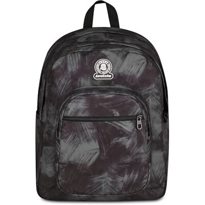 Invicta Dial Schulrucksack, Doppelfach, Schulranzen mit Trinkflaschentasche, PC-Tasche, Schule und Freizeit, Brushed Black, Mädchen und Jungen, schwarz/grau Invicta Dial Schulrucksack, Doppelfach, Schulranzen mit Trinkflaschentasche, PC-Tasche, Schule und Freizeit, Brushed Black, Mädchen und Jungen, schwarz/grau