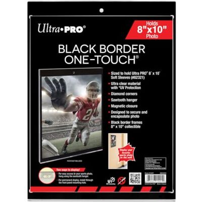 Ultra Pro 8 inch x 10 inch Black Border UV ONE-TOUCH Magnetic Holder Ultra Pro 8 inch x 10 inch Black Border UV ONE-TOUCH Magnetic Holder