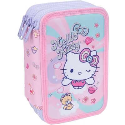 CoolPack Hello Kitty Schulmäppchen Jumper 3 – gefülltes Etui mit 3 Fächern – Pinkes Etui CoolPack Hello Kitty Schulmäppchen Jumper 3 – gefülltes Etui mit 3 Fächern – Pinkes Etui