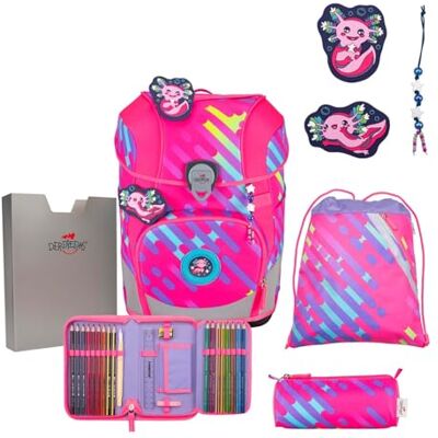 Derdiedas Neon Schulrucksack-Set - 5-teilig Neon Punkie Derdiedas Neon Schulrucksack-Set - 5-teilig Neon Punkie