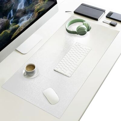 Floordirekt Schreibtischunterlage, Desk Mat für Kinder und Erwachsene, Schreibunterlage mit Kunst Leder und Rutschfester Unterlage für Büro und Schule (Transparent 50 x 70 cm) Floordirekt Schreibtischunterlage, Desk Mat für Kinder und Erwachsene, Schreibunterlage mit Kunst Leder und Rutschfester Unterlage für Büro und Schule (Transparent 50 x 70 cm)