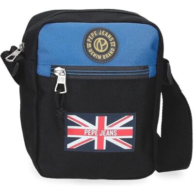 Pepe Jeans Henry Schultertasche Schwarz 17x21x7 cm Polyester 2, 5L von Joumma Bags Pepe Jeans Henry Schultertasche Schwarz 17x21x7 cm Polyester 2, 5L von Joumma Bags