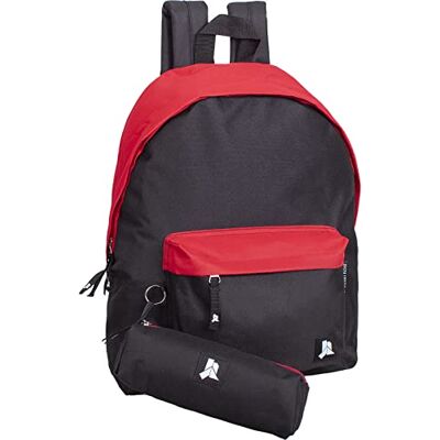 Ross Rucksack mit Federmäppchen für Grundschule, Hauptschule und Oberschule für Kinder und Jugendliche, Junge und Mädchen, 41cm, 24L, wasserdichtes Polyester, Freizeit, Reisetasche Ross Rucksack mit Federmäppchen für Grundschule, Hauptschule und Oberschule für Kinder und Jugendliche, Junge und Mädchen, 41cm, 24L, wasserdichtes Polyester, Freizeit, Reisetasche