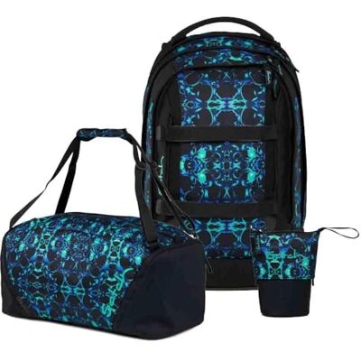 Satch Pack Pencil Slider Edition Schulrucksack Set 3tlg. inkl. Sporttasche (Caleido Blue) Satch Pack Pencil Slider Edition Schulrucksack Set 3tlg. inkl. Sporttasche (Caleido Blue)