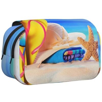 kkvhhyuo Kinder-Federmäppchen, Flip-Top-Stiftbox, niedliches Stifteetui für Schule, Bürobedarf (schöne Flasche), Strand unter der Sonne, One Size, Taschen-Organizer kkvhhyuo Kinder-Federmäppchen, Flip-Top-Stiftbox, niedliches Stifteetui für Schule, Bürobedarf (schöne Flasche), Strand unter der Sonne, One Size, Taschen-Organizer