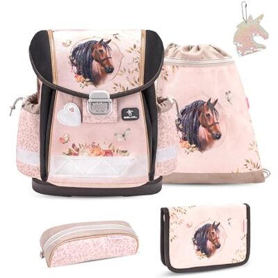 Belmil Classy Schulranzen Set 5 teilig mit extra Schlüsselanhänger (Horse Chestnut 2025) Belmil Classy Schulranzen Set 5 teilig mit extra Schlüsselanhänger (Horse Chestnut 2025)