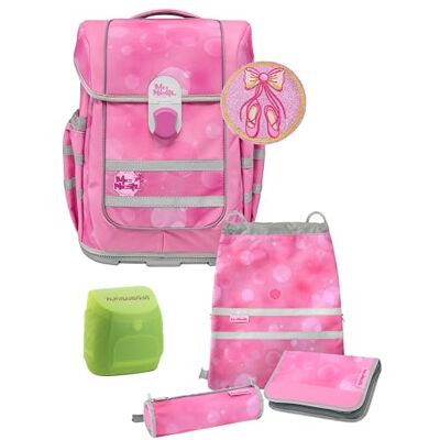 Familando McNeill Ergo Complete Schulranzen Set 6-teilig mit Federmappe Ballerina Ergonomisch & 3-Fach verstellbar 1150g leicht mit 20L Volumen & Reflektoren Für Grundschule ab 1. Klasse Familando McNeill Ergo Complete Schulranzen Set 6-teilig mit Federmappe Ballerina Ergonomisch & 3-Fach verstellbar 1150g leicht mit 20L Volumen & Reflektoren Für Grundschule ab 1. Klasse