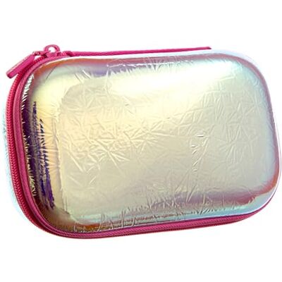 ZIPIT Metallic Federmäppchen für Mädchen Großes Mäppchen für Schule und Büro Etui mit Organizer Federmappe Silber ZIPIT Metallic Federmäppchen für Mädchen Großes Mäppchen für Schule und Büro Etui mit Organizer Federmappe Silber