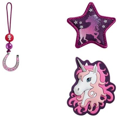 Step by Step Magic Mags „Sweet Unicorn Nuala“, 3-teilig, 2 Magnet-Applikationen und 1 Anhänger, Einhorn-Design, passend zum Schulranzen oder Vorschulrucksack Step by Step Magic Mags „Sweet Unicorn Nuala“, 3-teilig, 2 Magnet-Applikationen und 1 Anhänger, Einhorn-Design, passend zum Schulranzen oder Vorschulrucksack
