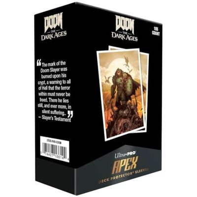 Ultra Pro Card Sleeves Doom The Dark Ages 105 ct Apex Deck-Schutzhüllen – Wraith Ultra Pro Card Sleeves Doom The Dark Ages 105 ct Apex Deck-Schutzhüllen – Wraith