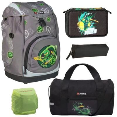 Familando Nielsen Schulranzen Set 5-teilig Lego Ninjago Spinjitzu Lloyd Ergonomisch, stabil & mit gepolstertem Rücken 1160g leicht mit 15L Volumen mit Reflektoren Ab 1. Klasse Familando Nielsen Schulranzen Set 5-teilig Lego Ninjago Spinjitzu Lloyd Ergonomisch, stabil & mit gepolstertem Rücken 1160g leicht mit 15L Volumen mit Reflektoren Ab 1. Klasse