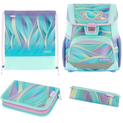 Herlitz Schulranzen Set 4-teilig Loop 17 L Ergonomischer Tornister mit geringem Gewicht 1. Klasse Junge Mädchen Kinder Herlitz Schulranzen Set 4-teilig Loop 17 L Ergonomischer Tornister mit geringem Gewicht 1. Klasse Junge Mädchen Kinder