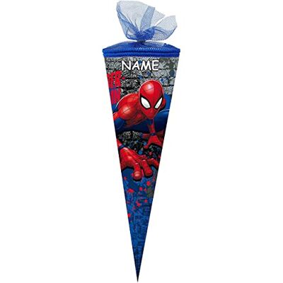 Nestler personalisiert mit Name Schultüte Spider-Man 2018 Zuckertüte Schulanfang Einschulung Schule: Größe: 50cm rund Nestler personalisiert mit Name Schultüte Spider-Man 2018 Zuckertüte Schulanfang Einschulung Schule: Größe: 50cm rund