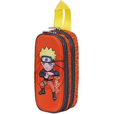 KARACTERMANIA Naruto Chikara-3D Doppelfedermäppchen, Mehrfarbig KARACTERMANIA Naruto Chikara-3D Doppelfedermäppchen, Mehrfarbig