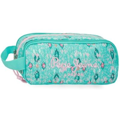 Pepe Jeans Sun Estuche Triple Türkisgrün 22x10x9 cm Polyester 1, 98L von Joumma Bags Pepe Jeans Sun Estuche Triple Türkisgrün 22x10x9 cm Polyester 1, 98L von Joumma Bags