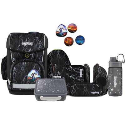 ergobag Cubo Light Schulranzen Set 8tlg. inkl. Lunchset und Seitentaschen (Super ReflektBär Reflex Glow) ergobag Cubo Light Schulranzen Set 8tlg. inkl. Lunchset und Seitentaschen (Super ReflektBär Reflex Glow)