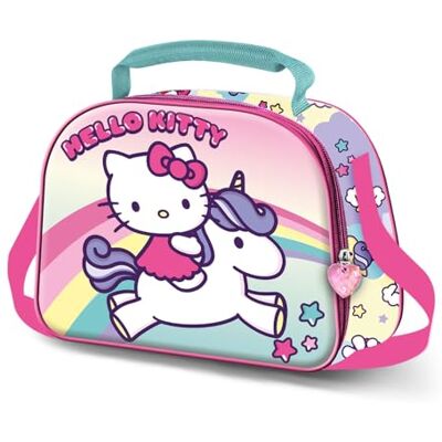 KARACTERMANIA Hello Kitty Unicorn-3D Lunchbox-Tasche, Rosa, 26 x 20 cm KARACTERMANIA Hello Kitty Unicorn-3D Lunchbox-Tasche, Rosa, 26 x 20 cm