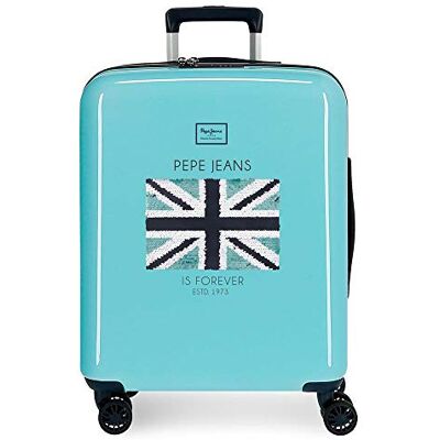 Pepe Jeans Cuore Kabinenkoffer Blau 40x55x20 cms Hartschalen ABS Kombinationsschloss 37L 2,6Kgs 4 Doppelräder Handgepäck Pepe Jeans Cuore Kabinenkoffer Blau 40x55x20 cms Hartschalen ABS Kombinationsschloss 37L 2,6Kgs 4 Doppelräder Handgepäck