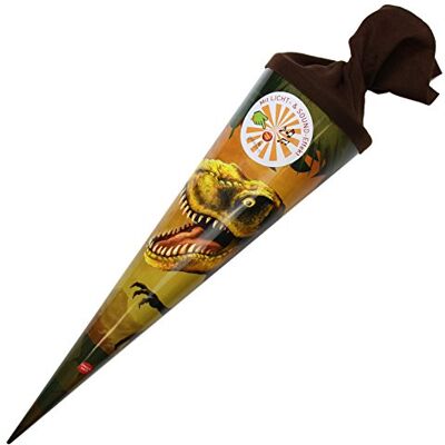 goldbuch 97 574 Schultüte Dinosaurier, Geschenktüte mit Licht- und Soundeffekten, Lackkarton, Geschenkverpackung, schwarzer Filzverschluss (ohne Verschlussband), Zuckertüte rund, Länge 70 cm, Ø 19 cm goldbuch 97 574 Schultüte Dinosaurier, Geschenktüte mit Licht- und Soundeffekten, Lackkarton, Geschenkverpackung, schwarzer Filzverschluss (ohne Verschlussband), Zuckertüte rund, Länge 70 cm, Ø 19 cm