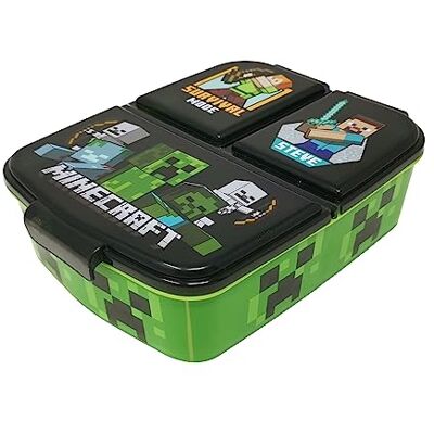 Theonoi Kinder Brotdose Minecraft – Lunchbox mit Fächern & Unterteilung, BPA-frei, Sandwichbox für Schule & Kindergarten Theonoi Kinder Brotdose Minecraft – Lunchbox mit Fächern & Unterteilung, BPA-frei, Sandwichbox für Schule & Kindergarten