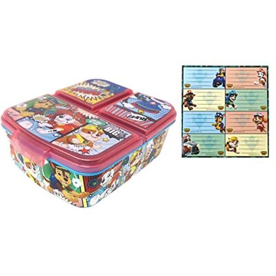 Theonoi Paw Patrol Kinder Brotdose- Lunchbox mit 3 Fächern/Unterteilung aus Kunststoff BPA frei Vesperdose/Sandwichbox für Kindergarten, Schule & Ausflug Theonoi Paw Patrol Kinder Brotdose- Lunchbox mit 3 Fächern/Unterteilung aus Kunststoff BPA frei Vesperdose/Sandwichbox für Kindergarten, Schule & Ausflug