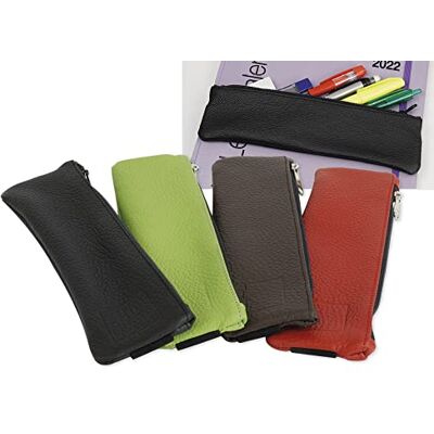 TimeTEX Aufspann-Stiftmäppchen aus Leder für A5 und A4 geeignet Büffelleder schwarz 30992 TimeTEX Aufspann-Stiftmäppchen aus Leder für A5 und A4 geeignet Büffelleder schwarz 30992