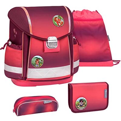 Belmil 403-13 Schulranzen Set 4 teilig mit Patch Set (403-13/AG/PC/S) (Mahogany) Belmil 403-13 Schulranzen Set 4 teilig mit Patch Set (403-13/AG/PC/S) (Mahogany)