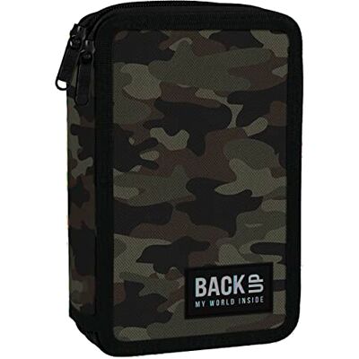 Derform Camouflage doppelte 2-fach Federmappe Federtasche mit 26 Teilen gefüllt Derform Camouflage doppelte 2-fach Federmappe Federtasche mit 26 Teilen gefüllt