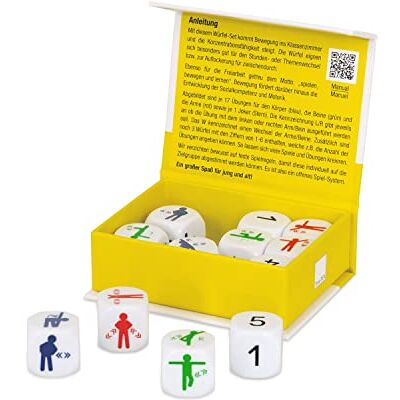 TimeTEX Würfel-Set Bewegung 12-TLG, 20 mm in Box Lehrerbedarf Schulbedarf Fitness Würfel Bewegungsübung TimeTEX Würfel-Set Bewegung 12-TLG, 20 mm in Box Lehrerbedarf Schulbedarf Fitness Würfel Bewegungsübung
